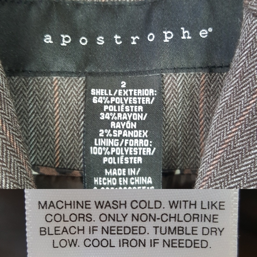 Apostrophe Brown Multicolor Pinstripe Blazer 2 - Picture 8 of 8